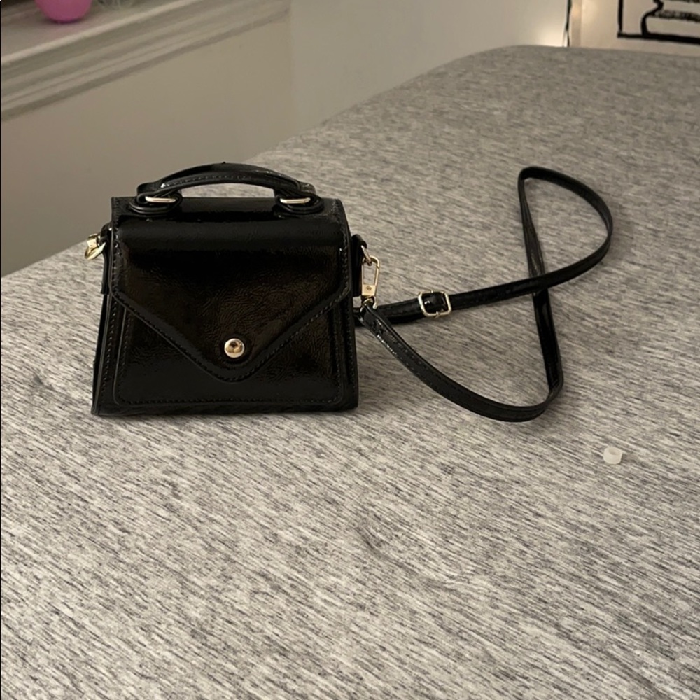 Urban Outfitters black leather mini bag